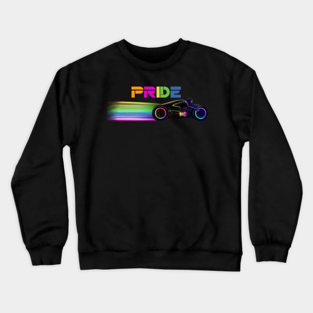 Tron Pride Cycle Crewneck Sweatshirt by DistractedGeek